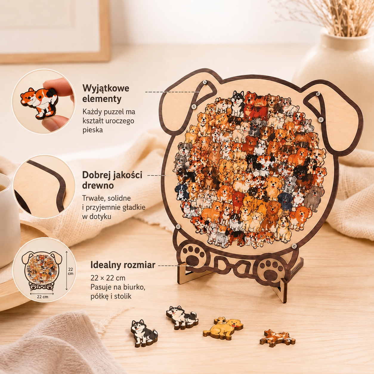 Puzlio™ puzzle w kształcie zwierząt
