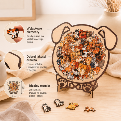 Puzlio™ puzzle w kształcie zwierząt